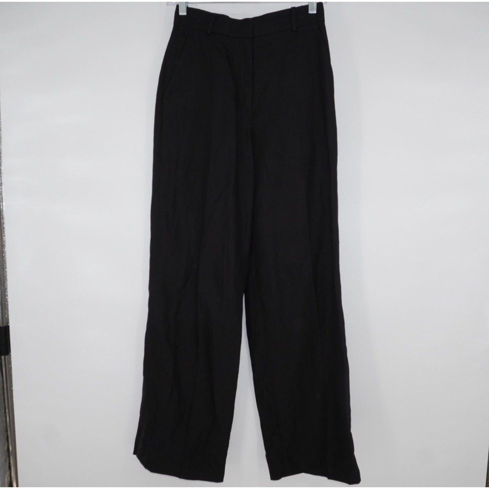 COS Black Wide-Leg Pants